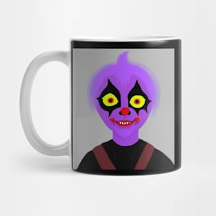 Dark Clown Alien Demon Portrait Mug